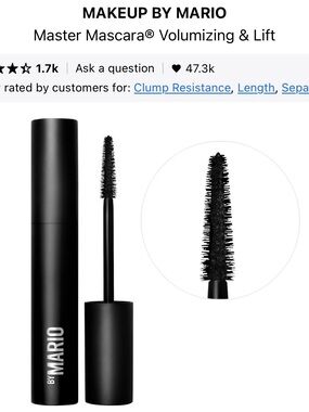Makeup By Mario Master Mascara Volumizing & Lift - Black